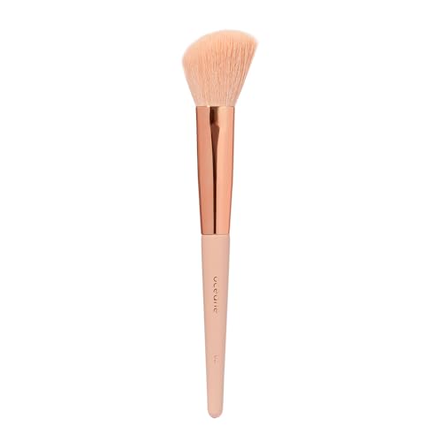 Pincel Chanfrado Para Blush, Océane, Marrom/Rosa, 1 Unid