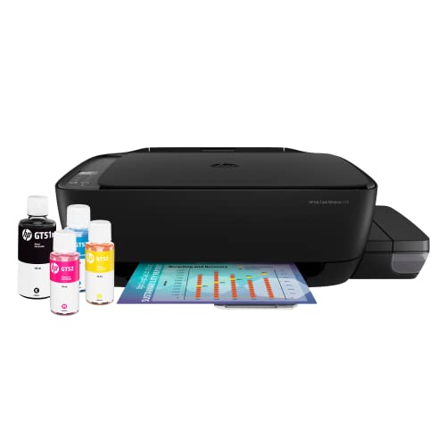 Impressora Multifuncional HP Ink Tank 416 Original Tanque de Tinta Continua Wi-Fi Scanner de banda dupla. Funções: Imprimir, Copiar, Digitalizar. Cor Preto (Z4B55A)