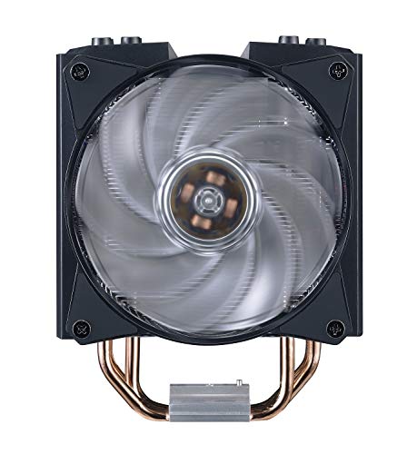 Air Cooler Para Processador Cooler Master MasterAir MA410M ARGB Com 4 HeatPipes e Duas Ventoinhas 120mm