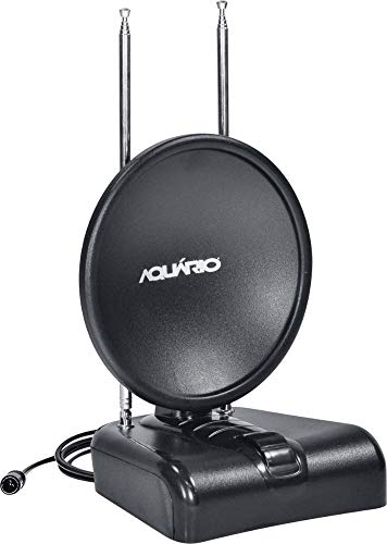 Antena Interna TV 4 em 1, Aquario, TV-500, Preto, Pequeno