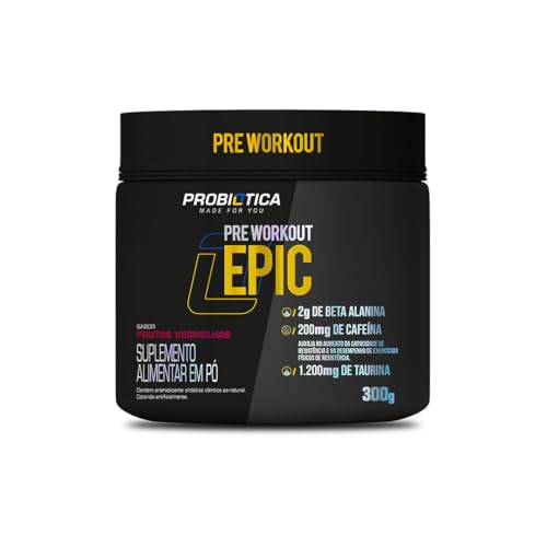 Probiótica Epic Pré Treino 300G - Probiotica (Frutas Vermelhas)