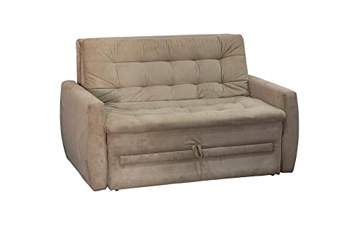 Sofá Cama 2 Lugares Meg Matrix Caramelo