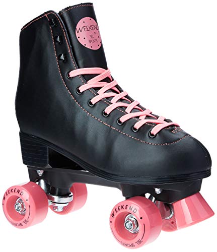 Patins Weekend Clássico Bel Fix Preto/Rosa 37