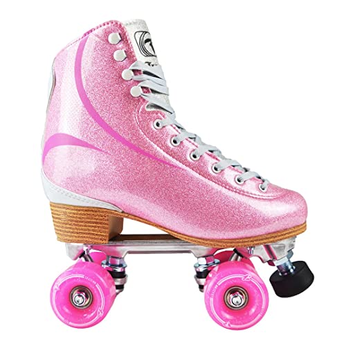 Patins Traxart Brilliant Pink Quad (cadarço Cinza) - 58mm x 32mm ABEC-5