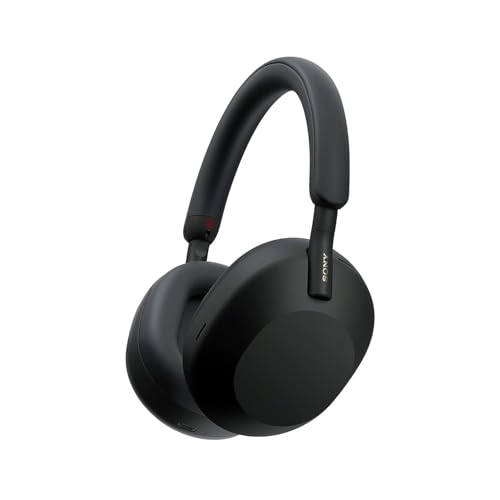 Sony WH-1000XM5 Os melhores fones de ouvido sem fio com cancelamento de ruído, otimizador automático NC, bateria de 30 horas, controle de voz Alexa, preto
