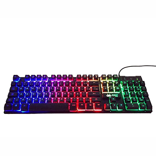Teclado Gamer KNUP KP-2043 Semi Mecânico Ergonômico