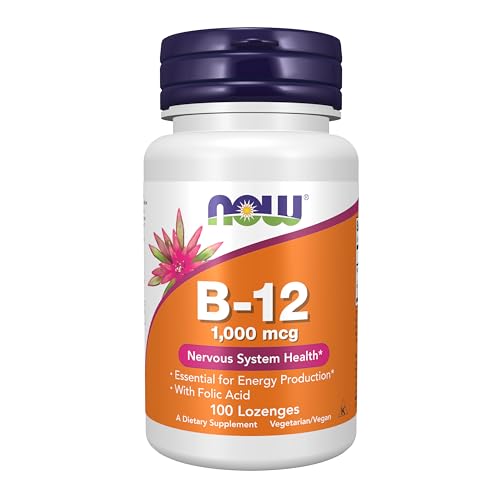 Vitamina B 12 1000mcg (100 pastilhas) Now Foods