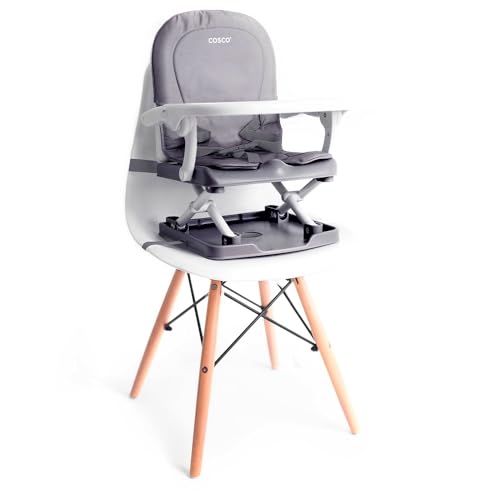 Cosco Kids, Cadeira de Refeição Portátil Pop, Cinza