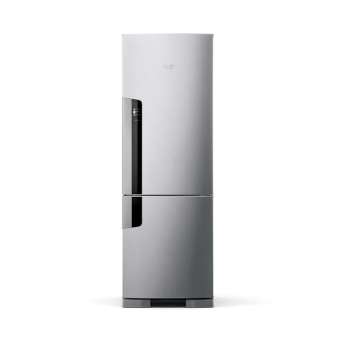 Geladeira Consul Frost Free Duplex 397 litros Evox com freezer embaixo - CRE44BK 220V