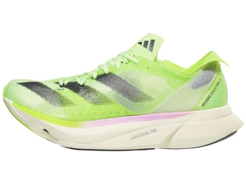 adidas Tênis adulto unissex Adizero Adios PRO 3, Verde/Aurora/Lem, 10.5