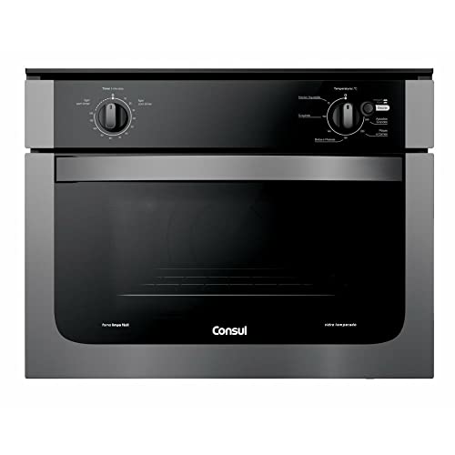 Forno de embutir elétrico Consul 47 litros prata com dourador e timer autodesligamento - COB47AR 220V