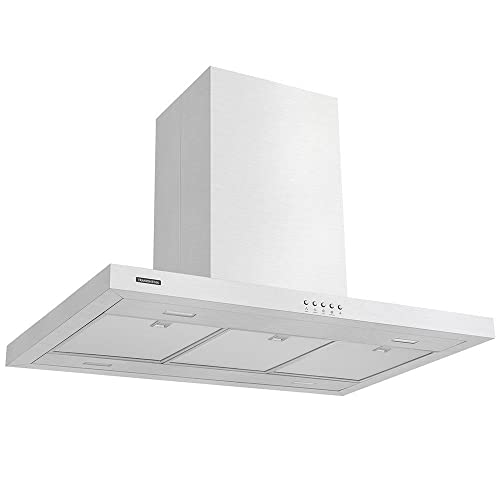 Coifa Inox New Dritta Isla 90 127v Tramontina Inox 110v