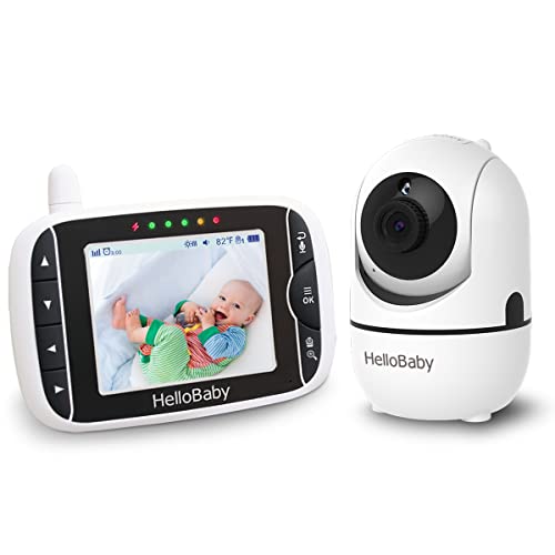 HB65 HelloBaby Babá Eletrônica câmera de controle remoto gira 355°, Tela LCD 3,2 polegadas, visão noturna