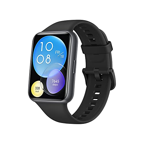 SmartWatch, HUAWEI, WATCH Fit 2, Bateria c/até 10 dias de duração, Monitoramento cardíaco, tela de 1.74' AMOLED,GPS incorporado, compatível com iOS e Android, Midnight Black (Preto), Médio
