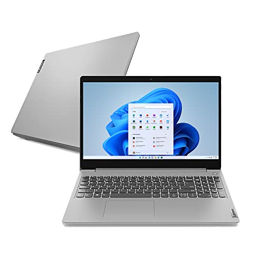 Notebook Lenovo Ultrafino IdeaPad 3i i5-10210U 8GB 256 GB SSD Windows 11 15.6" 82BS000GBR Prata