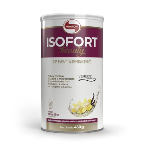 Vitafor - Whey Isofort Beauty - 450g - Baunilha