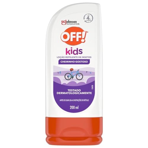 OFF! Kids, Repelente Infantil de Mosquitos, Protege por até 4h, Loção, 200ml