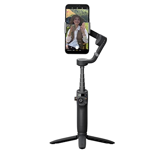 Estabilizador Original Osmo Mobile 6 Smartphone Gimbal, Estabilizador de 3 eixos de telefone, Vareta de extensão incorporada, Portátil e dobrável, Estabilizador de Vlogging, YouTube TikTok Video