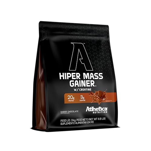 Atlhetica Nutrition Hiper Mass Gainer W/Creatine (3Kg) - Sabor Chocolate