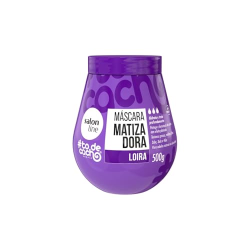 Salon Line, Máscara Matizadora, ToDeCacho, Loiros Liberado, Vegano - Para Cabelos Ondulados, Cacheados, Crespos e Crespíssimos, 500 g