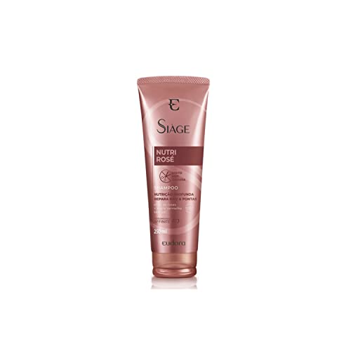 EUDORA SIAGE NUTRI ROSE 4D SHAMPOO NUTRIÇÃO PROFUNDA 250ml