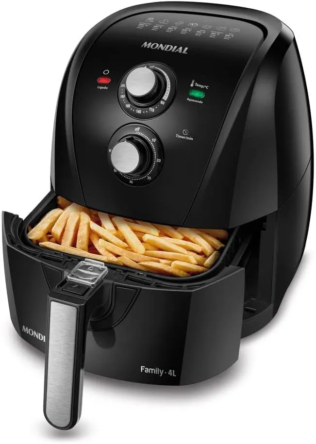 Fritadeira Elétrica Sem Óleo Air Fryer Mondial 4L AFN-40-FB