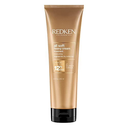 Redken Máscara de Tratamento All Soft Heavy Cream |Tratamento Anti-frizz Para Cabelos Secos e Opacos | Promove Hidratação Profunda | Com Óleo de Argan | 250ml