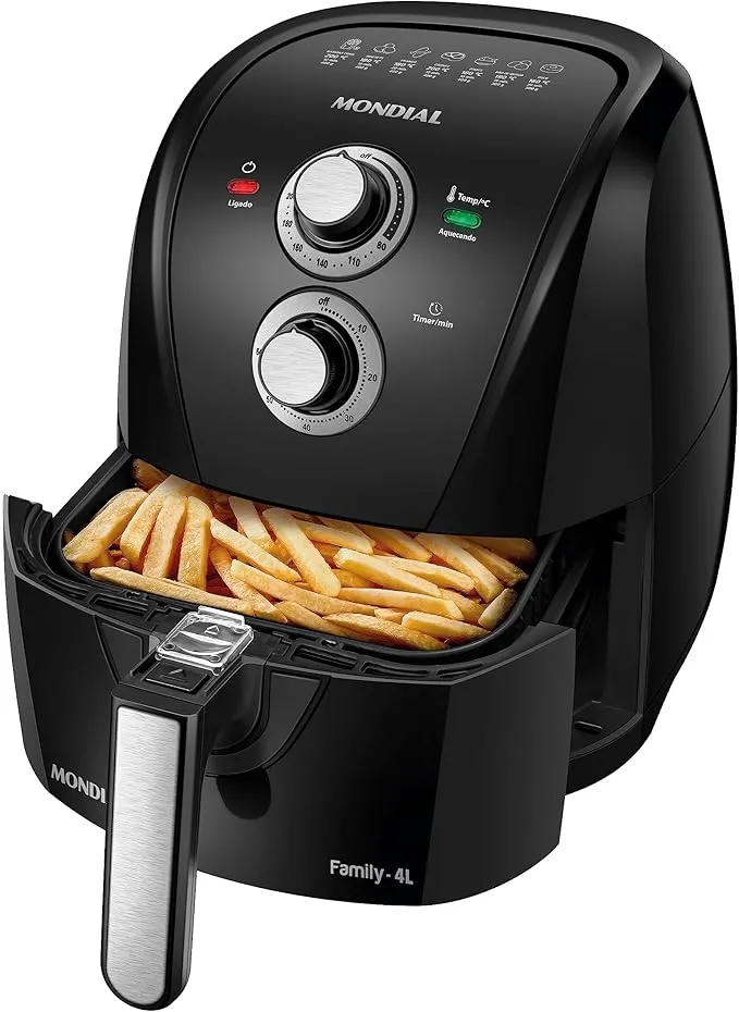 Fritadeira Elétrica Sem Óleo Air Fryer Mondial 4L AFN-40-LE