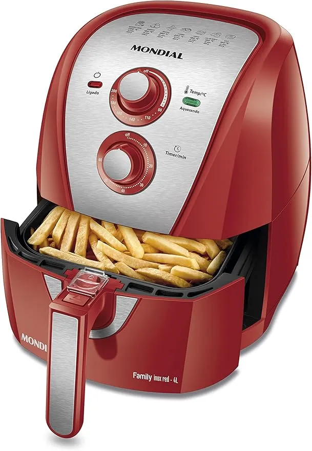 Fritadeira Elétrica Sem Óleo Air Fryer Mondial 4L AFN-40-TRI