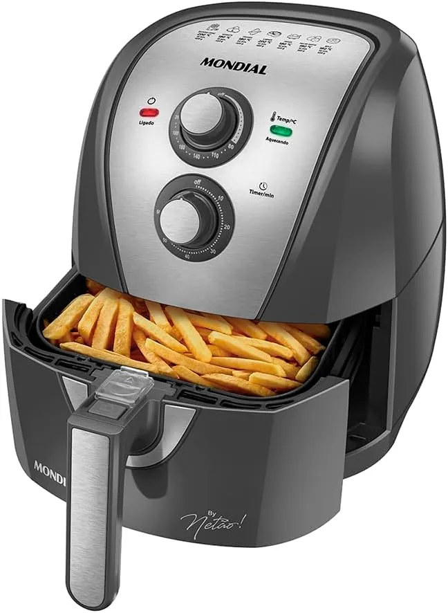 Fritadeira Elétrica Sem Óleo Air Fryer Mondial 4L By Netão AFN-NT-01