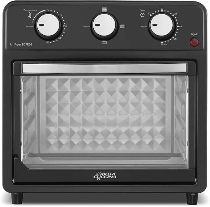 Fritadeira Elétrica Sem Óleo Air Fryer Britânia Bella Cuccina 12L Antiaderente BCFR05