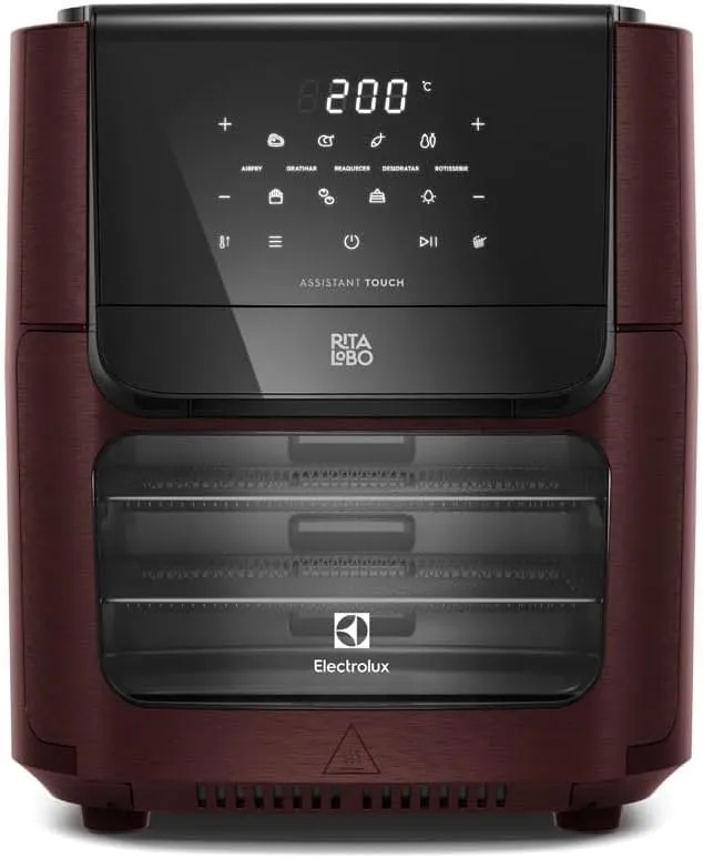 Fritadeira Elétrica Sem Óleo Air Fryer Electrolux Oven 12L EAF91