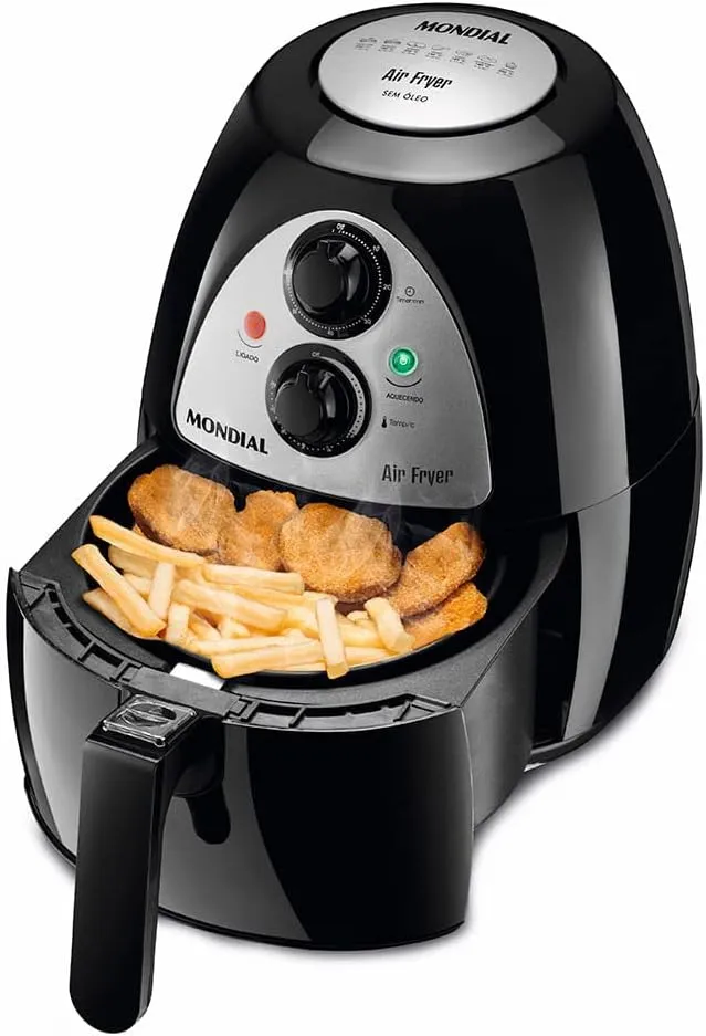 Fritadeira Elétrica Sem Óleo Air Fryer Mondial 2,7L AF-03
