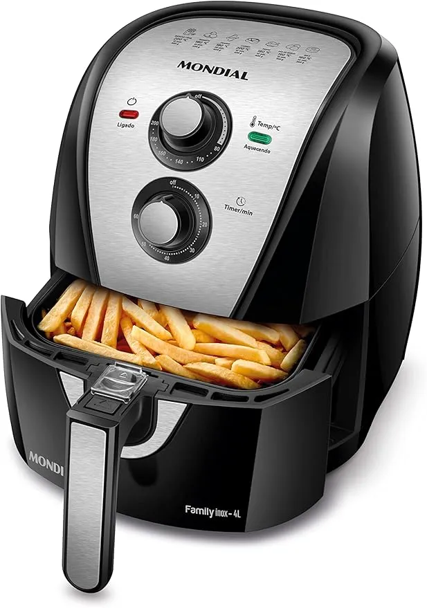 Fritadeira Elétrica Sem Óleo Air Fryer Mondial 4L AFN-40-BI