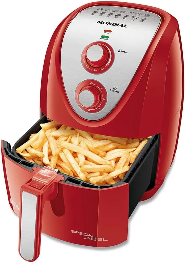 Fritadeira Elétrica Sem Óleo Air Fryer Mondial 5L AFN-51-RI