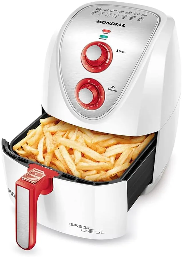 Fritadeira Elétrica Sem Óleo Air Fryer Mondial 5L AFN-51-WR