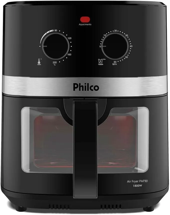 Fritadeira Elétrica Sem Óleo Air Fryer Philco Redstone 9L PAF90