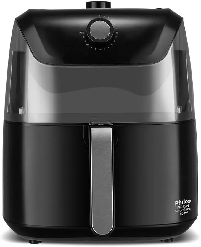 Fritadeira Elétrica Sem Óleo Air Fryer Philco Visor Glass 7L PFR55PI