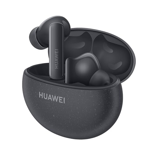 Fone de ouvido sem fio bluetooth TWS, FreeBuds HUAWEI 5i, branco, até 28 horas de reprodução, cancelamento de ruído ativo de 42dB