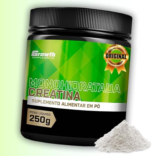 Suplemento em pó Growth Supplements Creatina Pura em pote de 250g