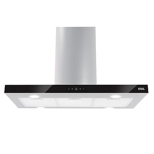 Coifa e Depurador de Ilha Eos 90cm Touch Digital Inox 220v