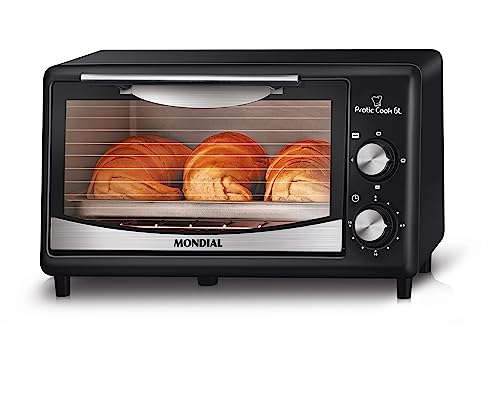 Forno Pratic Cook 6L, Mondial, Preto, 650W, 110V - FR-09
