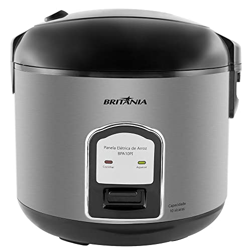 Panela de arroz, Bpa10pi, 10 xícaras, Preto, 110v, Britânia