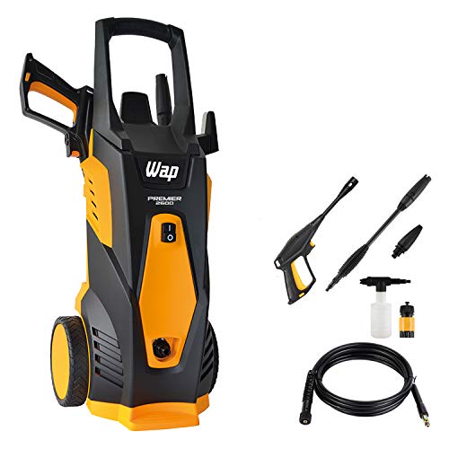 WAP Lavadora de Alta Pressão PREMIER 2600, 360L/h, com Bico Turbo, Jato em Leque e Concentrado, 2000psi 1800W 220V