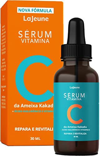 Serum Vitamina C + Ácido Hialurônico + Vitamina E + Ureia - Sérum Facial - 95% Ingredientes Naturais - Clareia, Revitaliza, Restablece, Hidrata e Tonifica a Pele – Ideal para todos os tipos de pele– 30 ml