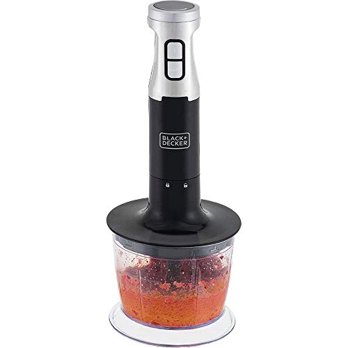 Black Decker Mixer Mini Processador Vertical 3 em 1, com Design em Inox, Modelo MK600, 127V