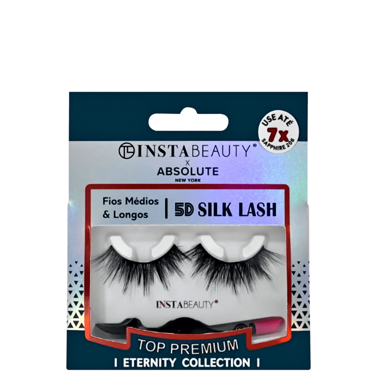 Cílios Postiços Absolute New York Instabeauty 5D Silk Sapphire 206