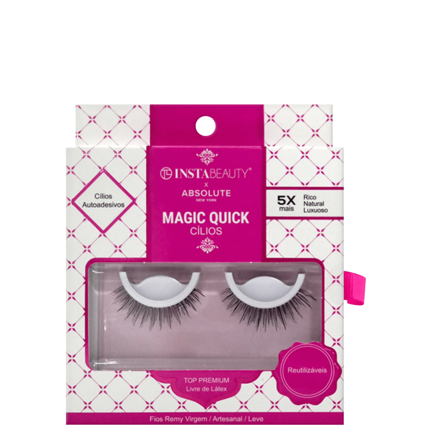 Cílios Postiços Absolute New York Instabeauty Magic Quick 604 Preto