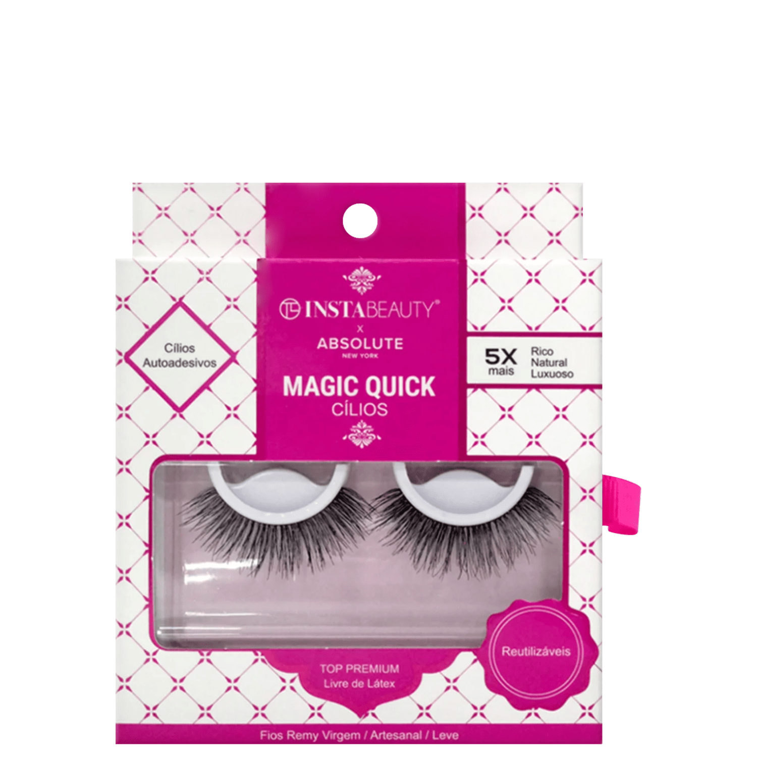 Cílios Postiços Absolute New York Instabeauty Magic Quick 605 Preto
