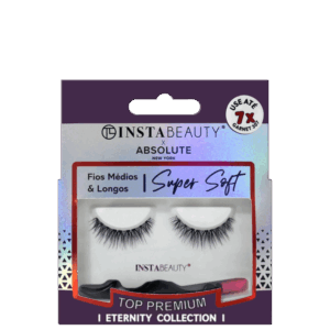 Cílios Postiços Absolute New York Instabeauty Super Soft Garnet 307 Preto